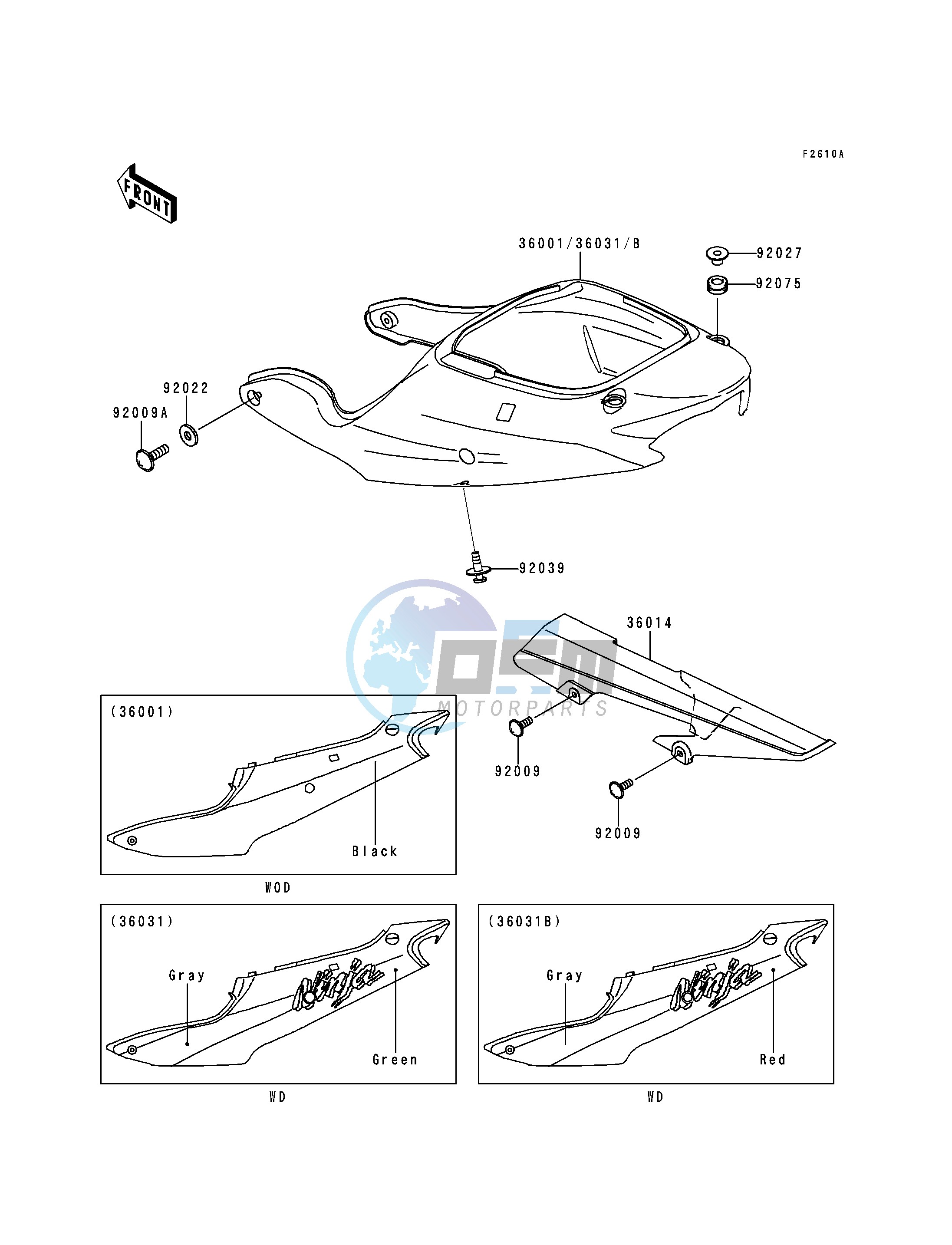 SIDE COVERS_CHAIN COVER-- ZX600-G2- -