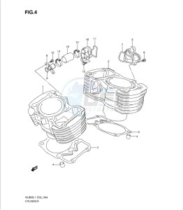 VL800 drawing CYLINDER