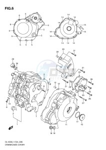 DL1000 (E24) V-Strom drawing CRANKCASE COVER