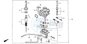 PK50S WALLAROO drawing CARBURETOR