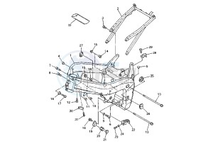 YZF R7 OW02 750 drawing FRAME