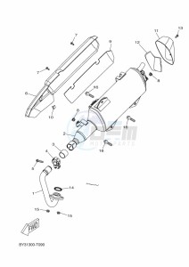 CZD250-A  (B8Y4) drawing EXHAUST