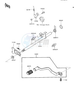 KLT 185 A [KLT185] (A1-A2) [KLT185] drawing GEAR CHANGE MECHANISM