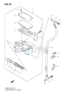 VZ800 drawing FRONT MASTER CYLINDER