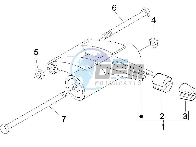 Swinging arm