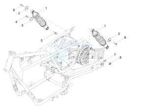 V7 III Stone 750 E4 (APAC) drawing Shock absorber