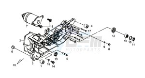 TONIK 125 drawing CRANKCASE COVER