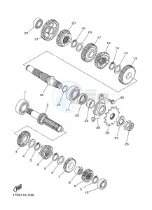 YZ250F (17D9 17DA 17DB 17DC) drawing TRANSMISSION