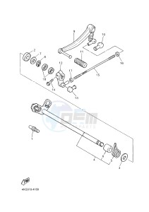 XJR1300C XJR 1300 (2PN1) drawing SHIFT SHAFT