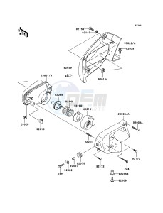 KVF650_4X4 KVF650DBF EU GB drawing Headlight(s)