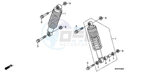 TRX500FEB drawing FRONT CUSHION