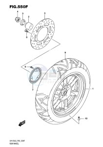 UH125 ABS BURGMAN EU drawing REAR WHEEL