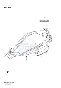 AN400 ABS BURGMAN EU-UK drawing FRAME COVER