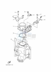 F300CETX drawing THROTTLE-BODY