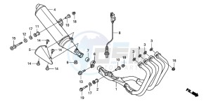 CBF600NA drawing EXHAUST MUFFLER (CBF600S8/SA8/N8/NA8)