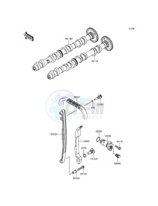 Z800 ZR800CEF UF (UK FA) XX (EU ME A(FRICA) drawing Camshaft(s)/Tensioner