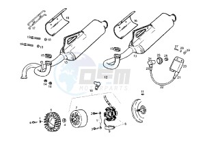 ATLANTIS O2 RED BULLET - 50 cc drawing SILENCER