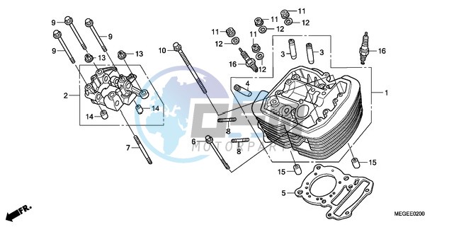 FRONT CYLINDER HEAD