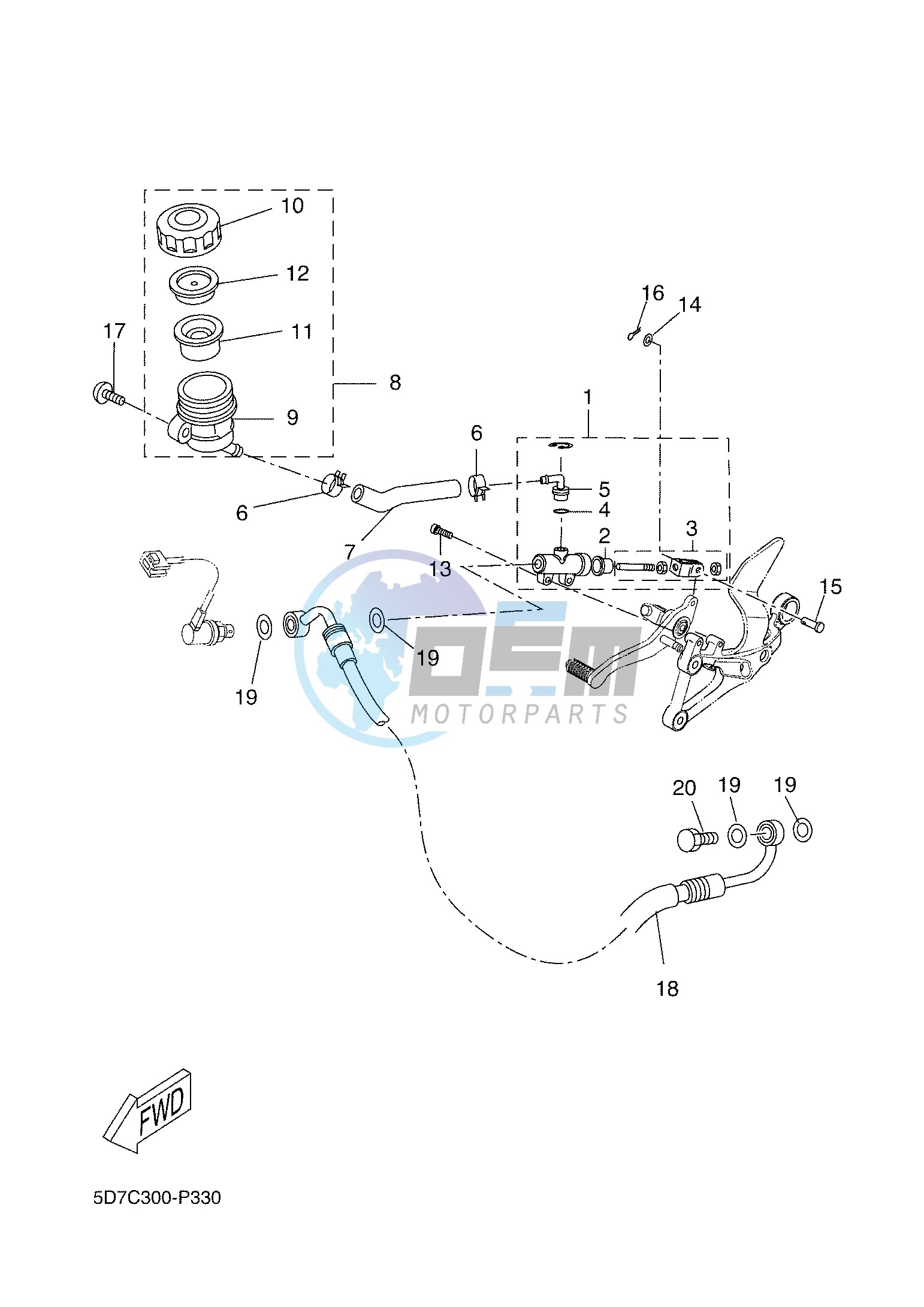 REAR MASTER CYLINDER