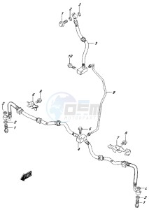 LT-A500XP drawing FRONT BRAKE HOSE