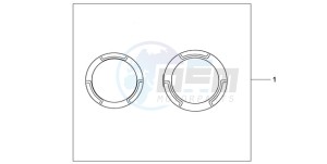 CB600F9 UK - (E / MKH) drawing CRANCASE RING SET