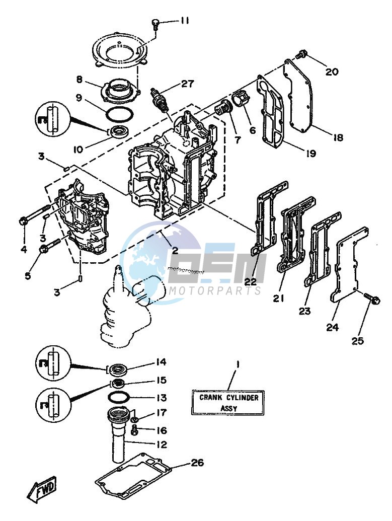 CYLINDER--CRANKCASE