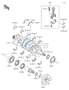 JET SKI ULTRA LX JT1500KJF EU drawing Crankshaft