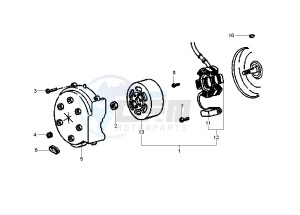 Runner PUREJET 50 drawing Flywheel magneto