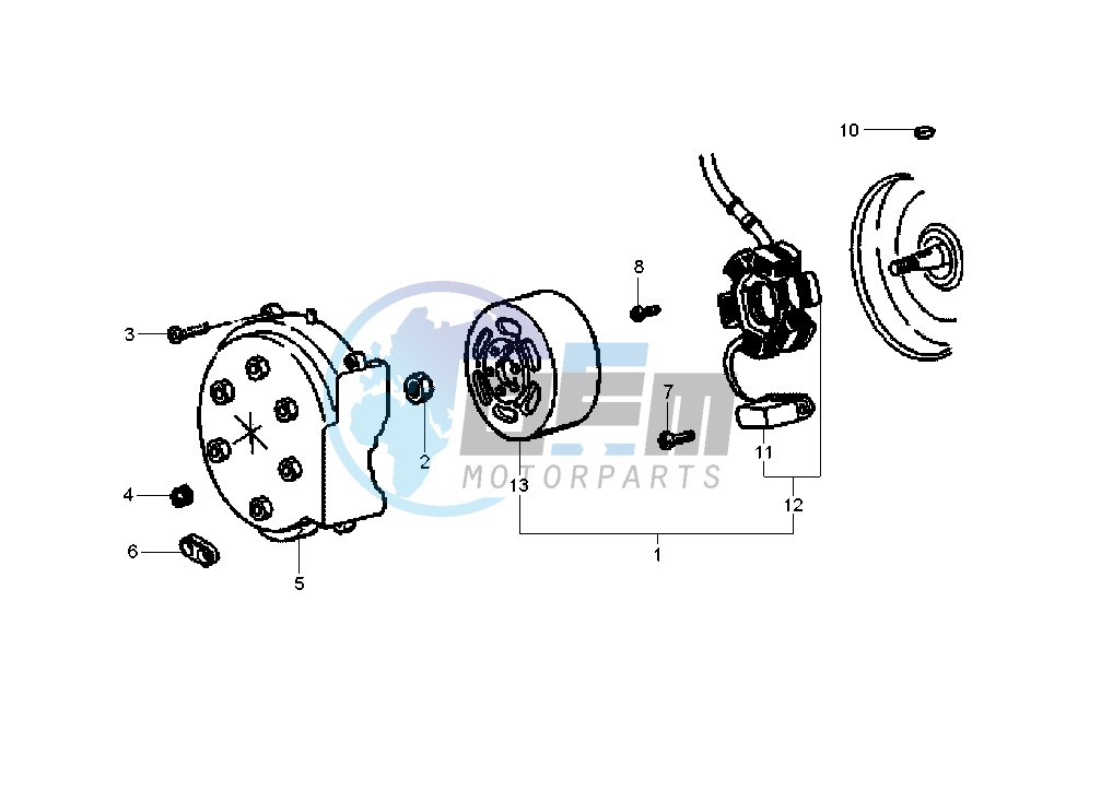 Flywheel magneto