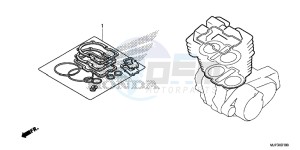 CRF1000G CRF1000 - Africa Twin Europe Direct - (ED) drawing GASKET KIT A