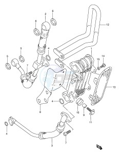 DR350 (E1) drawing OIL COOLER (OPTIONAL)