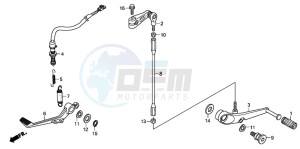 CBR600RR drawing BRAKE PEDAL/CHANGE PEDAL