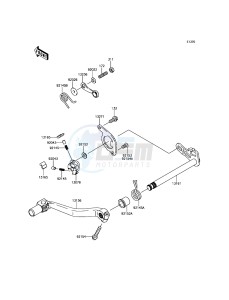 KLX450R KLX450AGF EU drawing Gear Change Mechanism