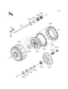 KX 250 K [KX250] (K5) [KX250] drawing CLUTCH