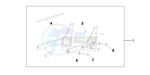 VT750CA drawing BACKREST/REAR CAR