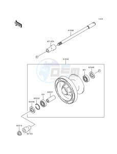 VN 800 A [VULCAN 800] (A1-A5) [VULCAN 800] drawing FRONT WHEEL