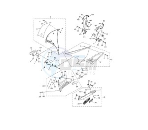 YZF R1 1000 drawing COWLING 2 BJ-BK