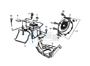 FIDDLE II 50 25KMH OLD ENGINE drawing AIRBOX