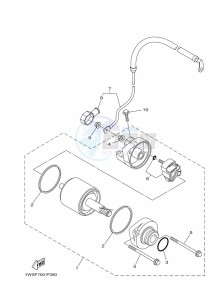 MT-07 MTN690 (BAT1) drawing STARTING MOTOR