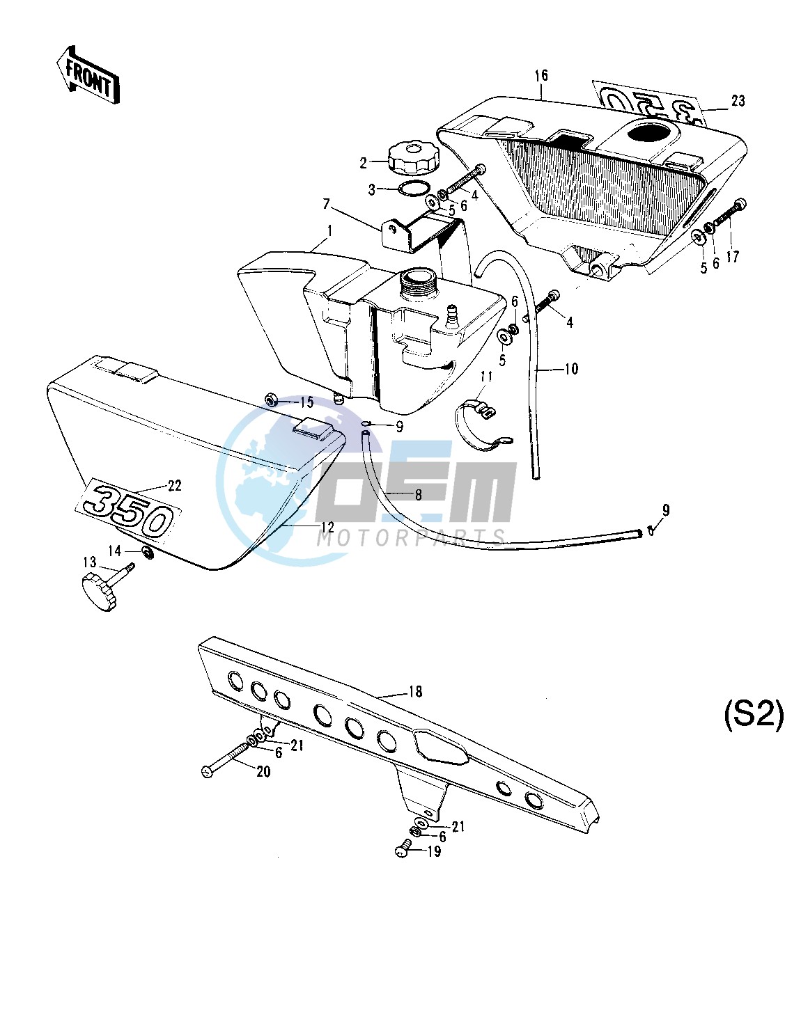 SIDE COVERS_OIL TANK_CHAIN COVER -- S2- -