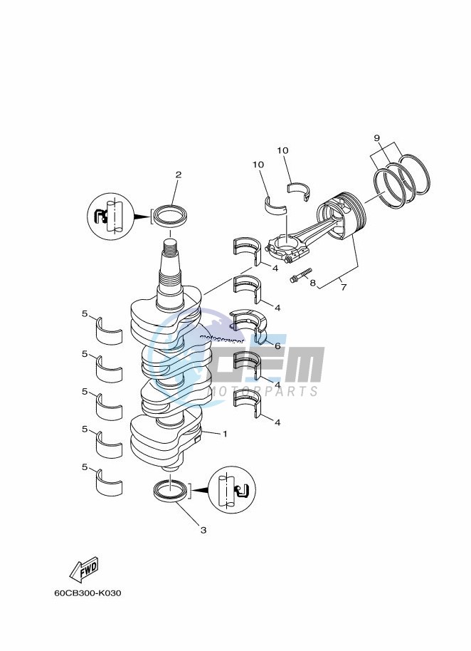 CRANKSHAFT--PISTON