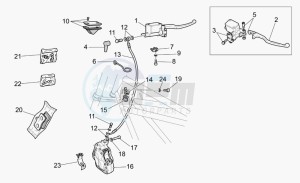 California 1100 Vintage Classic-Touring drawing Rh front brake system