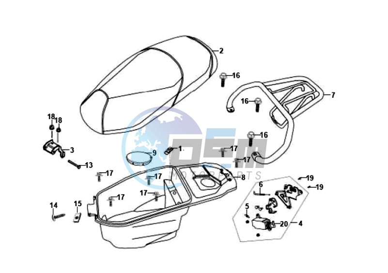 BUDDYSEAT - REAR LUGGAGE FRAME