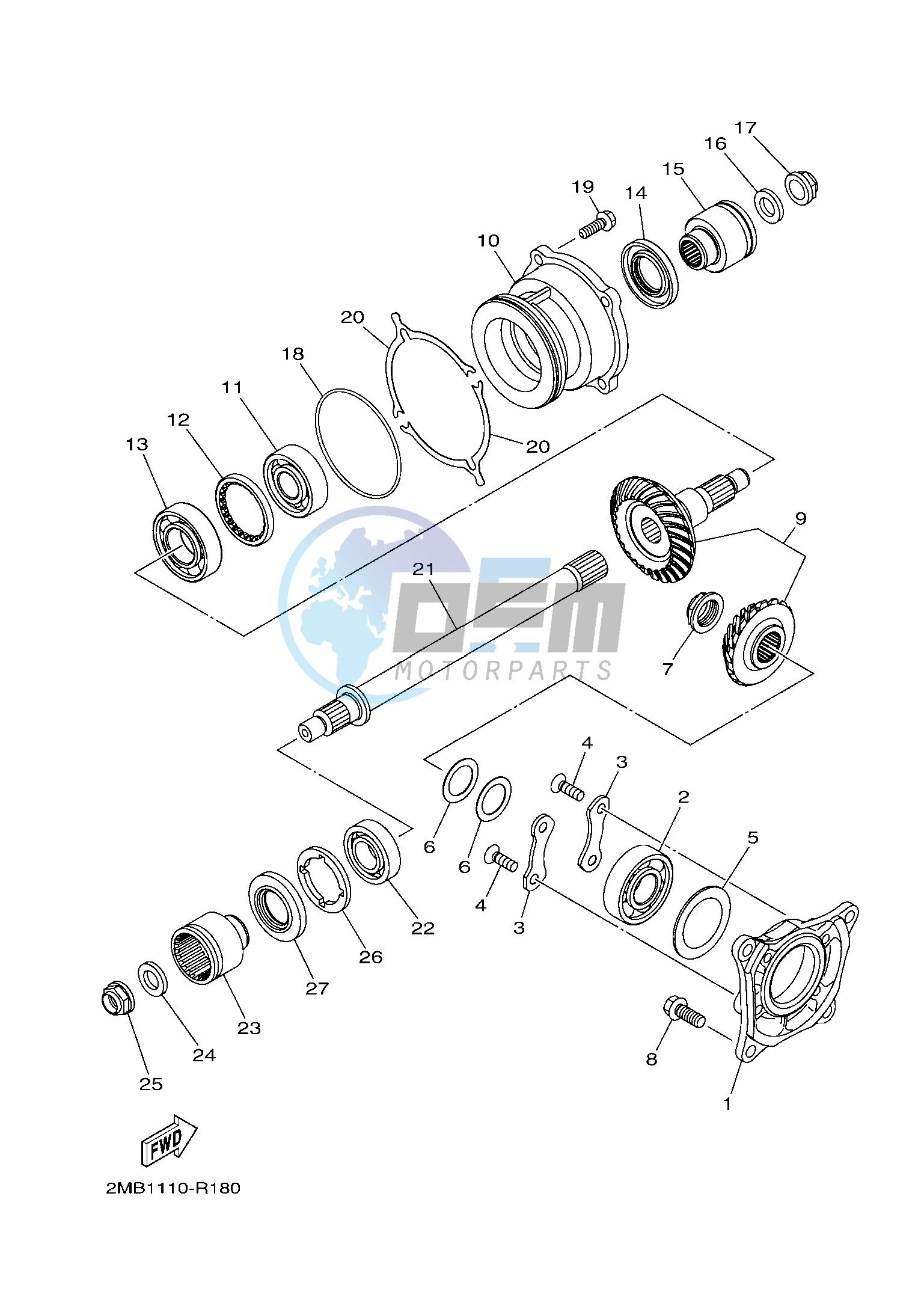 MIDDLE DRIVE GEAR