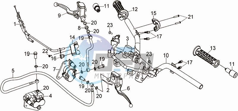 HANDLEBAR / BRAKE LEVERS / BRAKE CALIPER