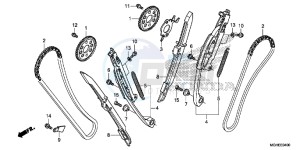 VFR1200XLE CrossTourer - VFR1200X 2ED - (2ED) drawing CAM CHAIN/TENSIONER