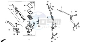 CB1100SF drawing FR. BRAKE MASTER CYLINDER