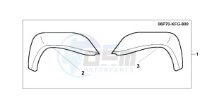 FES150 125 PANTHEON drawing KNUCKLE VISOR