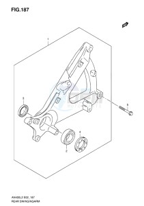 AN400 ABS BURGMAN EU drawing REAR SWINGING ARM