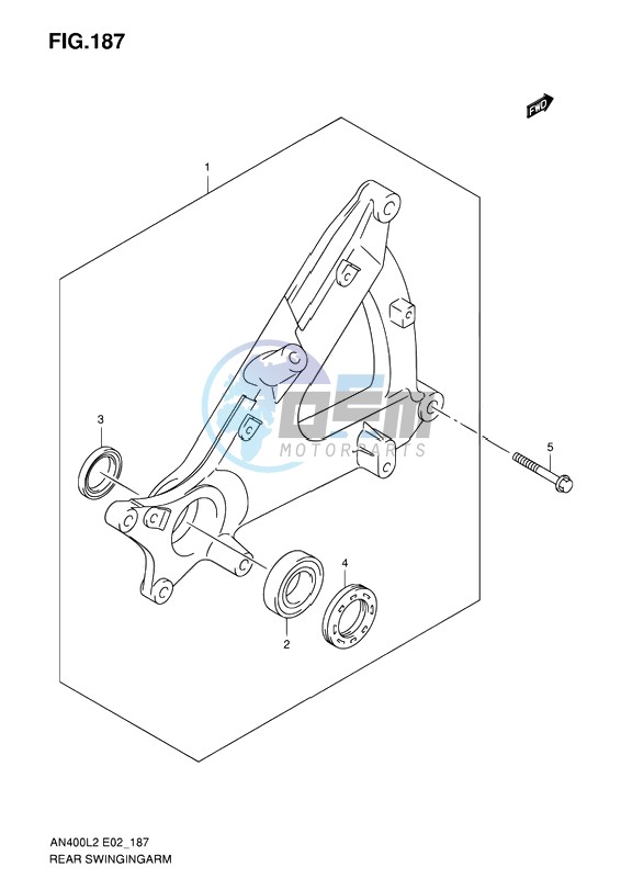 REAR SWINGING ARM